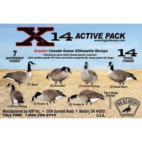 Big Al's Greater Canada Silhouette Goose Decoys 14-Pack - Primary Image