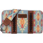 Montana West Wrangler Southwestern Zip Wallet - Thumbnail 1 of 2