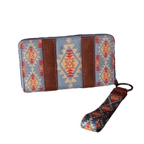 Montana West Wrangler Southwestern Zip Wallet - Primary Image