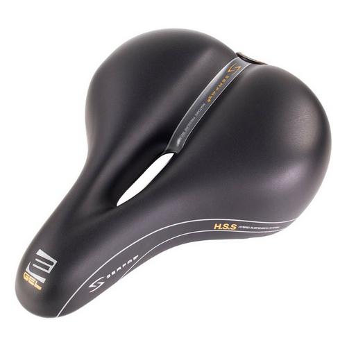 Adult Serfas EG-8000 E-Gel Cruiser Elastomer Rear Suspension Bike Saddle - Primary Image