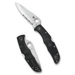 Spyderco C10PSBK Endura 4 Lightweight Partially Serrated Pocket Knife - Thumbnail 1 of 3