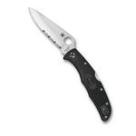 Spyderco C10PSBK Endura 4 Lightweight Partially Serrated Pocket Knife - Thumbnail 2 of 3