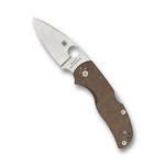Spyderco C41MPCW5 Native 5 Brown Canvas Micarta CPM Cru-Wear Pocket Knife - Thumbnail 2 of 3