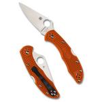 Spyderco C11FPOR Delica 4 Lightweight Flat Ground Folding Pocket Knife - Thumbnail 1 of 3