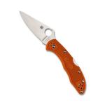 Spyderco C11FPOR Delica 4 Lightweight Flat Ground Folding Pocket Knife - Thumbnail 2 of 3