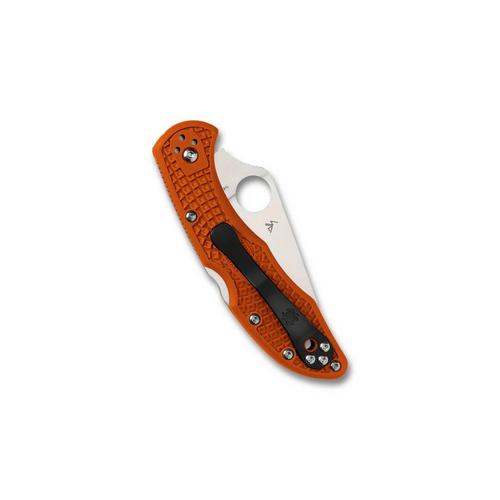Spyderco C11FPOR Delica 4 Lightweight Flat Ground Folding Pocket Knife - Primary Image