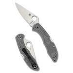 Spyderco C11FPGY Delica 4 Lightweight Flat Ground Folding Pocket Knife - Thumbnail 1 of 3