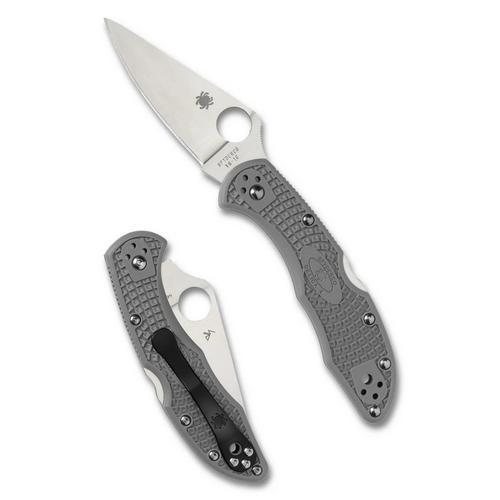 Spyderco C11FPGY Delica 4 Lightweight Flat Ground Folding Pocket Knife - Primary Image
