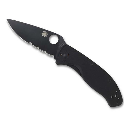 Spyderco Tenacious Lightweight Black Blade Pocket Knife - Primary Image