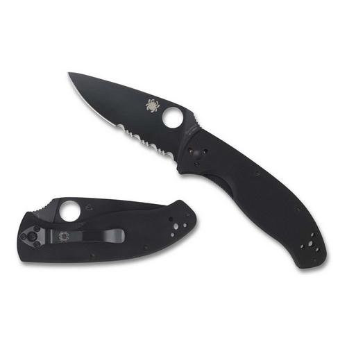 Spyderco Tenacious Lightweight Black Blade Pocket Knife - Primary Image