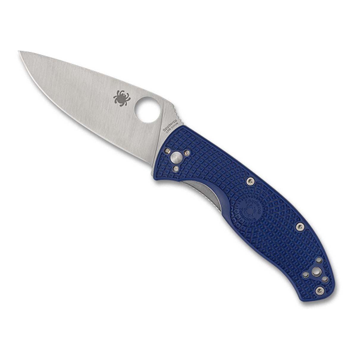 Spyderco Tenacious Lightweight Blue Pocket Knife - Spyderco