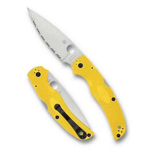 Spyderco C244SYL Native Chief Lightweight Salt SpyderEdge CPM MagnaCut Folding Pocket Knife - Primary Image