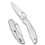 Spyderco BY03PS2 Cara Cara 2 Partially Serrated Stainless Folding Pocket Knife - Thumbnail 1 of 3