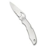 Spyderco BY03PS2 Cara Cara 2 Partially Serrated Stainless Folding Pocket Knife - Thumbnail 2 of 3