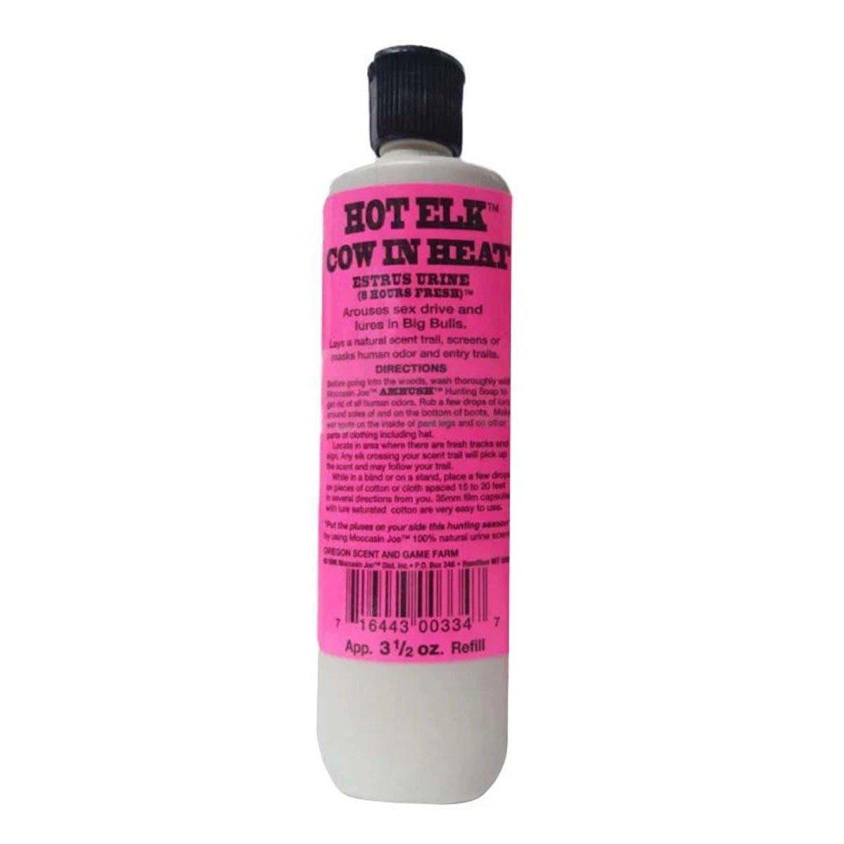 Mocassin Joe Hot Elk Cow in Heat 3.5 oz Scent - Moccasin Joe Dist Inc