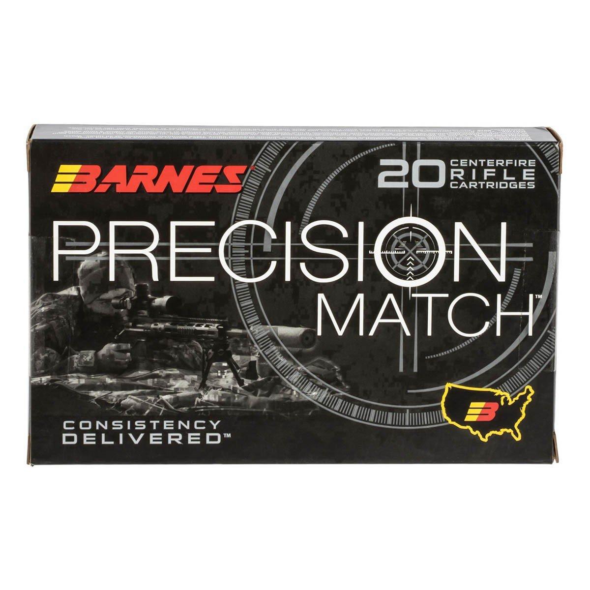 Barnes Precision Match 338 Lapua Magnum Rifle Ammunition 20 Round Box