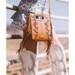 Montana West Wrangler Top Handle Embroidered Fringe Crossbody - Thumbnail 3 of 3