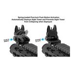 UTG ACCU Sync Spring Loaded AR15 Flip up Front Sight - Thumbnail 4 of 6
