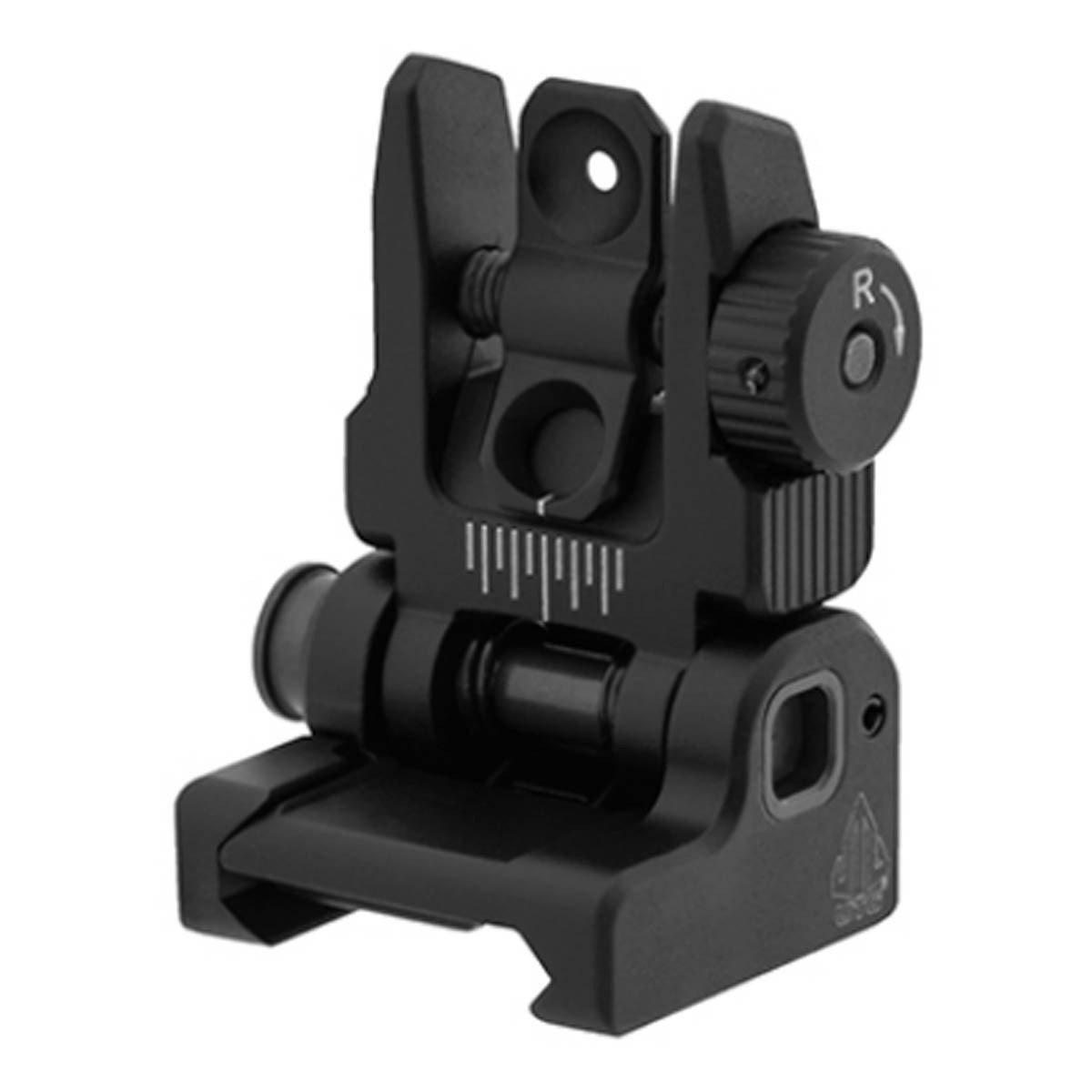 UTG ACCU Sync Spring Loaded AR15 Flip up Rear Sight - Leapers
