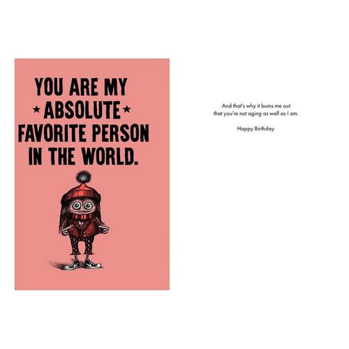 Bald Guy Greetings Absolute Favorite (OG) Birthday Card - Primary Image