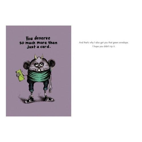 Bald Guy Greetings You Deserve More Than A Card - Primary Image