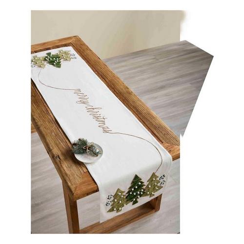 Mud Pie Merry Christmas Tree Runner - Primary Image