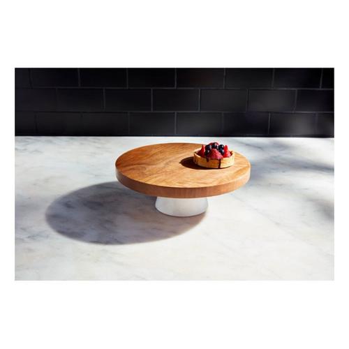 Mud Pie Wood Reverse Pedestal Chip Dip - Primary Image