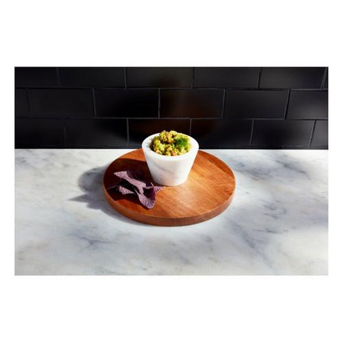 Mud Pie Wood Reverse Pedestal Chip Dip - Primary Image