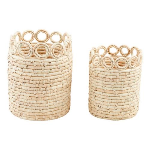 Mud Pie Circle Rim Baskets - Primary Image