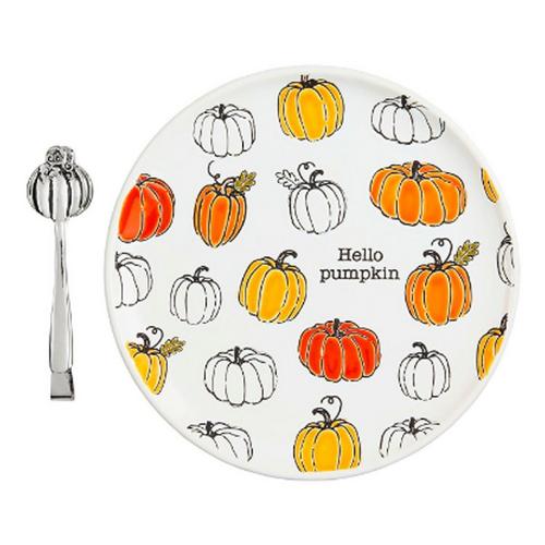 Mud Pie Pumpkin Pattern Cookie Plate - Primary Image