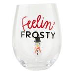 Mud Pie Snowman Icon Wine Glass - Thumbnail 1 of 2