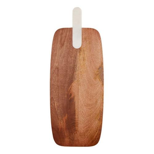 Mud Pie Wood Board with Marble Handle - Primary Image