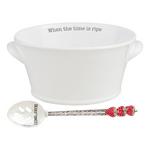Mud Pie Fruit Bowl and Spoon Set - Thumbnail 1 of 3