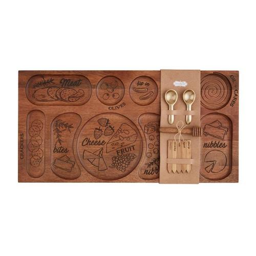 Mud Pie Charcuterie Board and Accessories - Primary Image