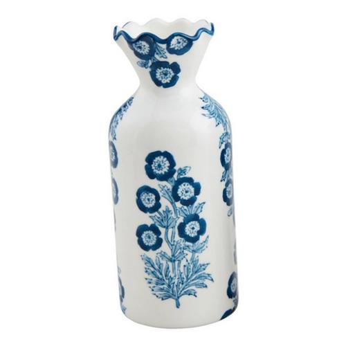 Mud Pie Blue Floral Print Bud Vase - Primary Image