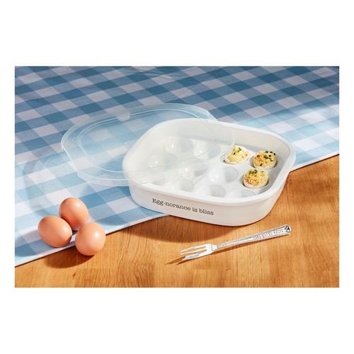 Mud Pie Deviled Egg Tray and Lid Set - Primary Image
