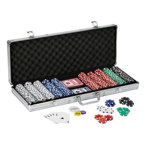 Fat Cat Texas Hold'em Table & Poker Chip Set - Primary Image