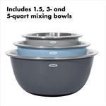 OXO 3 Piece Stainless Steel Mixing Bowl Set - Thumbnail 3 of 5