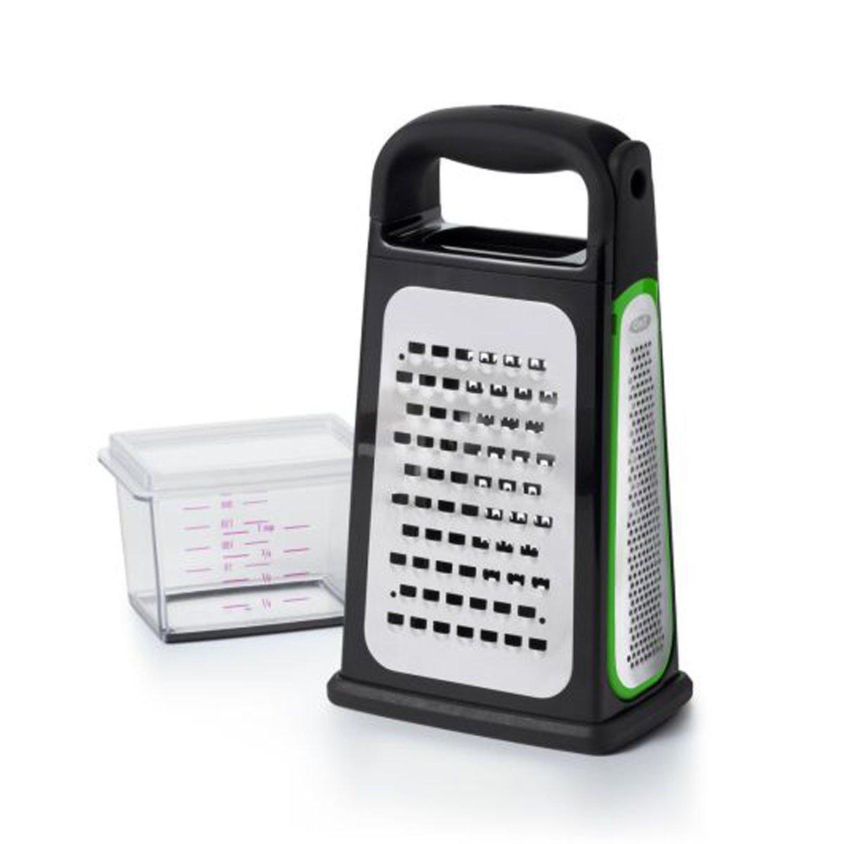 OXO Etched Box Grater With Removable Zester - OXO