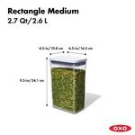OXO POP Container - Rectangle Medium (2.7 Qt.) - Thumbnail 2 of 3