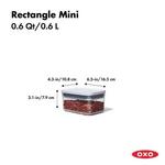 OXO POP Container - Rectangle Mini (0.6 Qt.) - Thumbnail 3 of 3