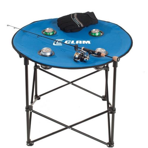 Clam Quick Pack Round Folding Table with Carry Case - Primary Image