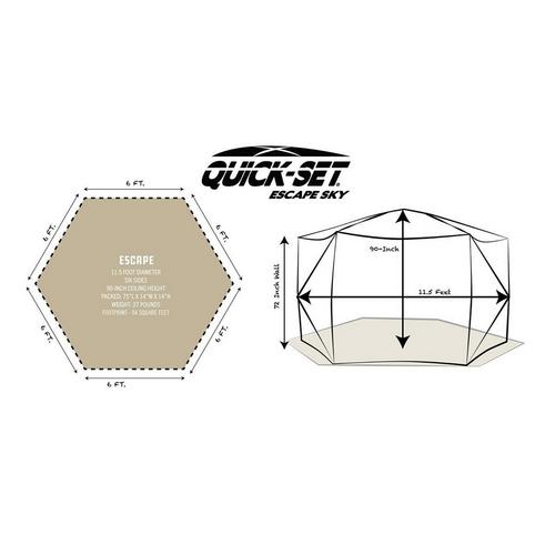 Quick-Set Escape Sky Screen Shelter - Primary Image
