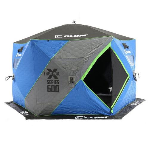 Clam X Series X600 Thermal 6 Side Hub Ice Shelter - Primary Image
