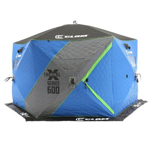 Clam X Series X600 Thermal 6 Side Hub Ice Shelter - Primary Image