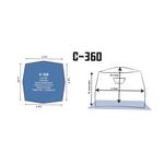 Clam Series C-360 6x6 Hub Ice Shelter - Thumbnail 5 of 5