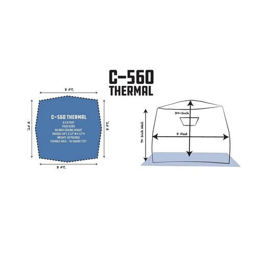 Clam C-560 Thermal Hub Ice Shelter - Primary Image