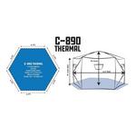 Clam Series C-890 Thermal 6 Sided Hub Ice Shelter - Thumbnail 6 of 7