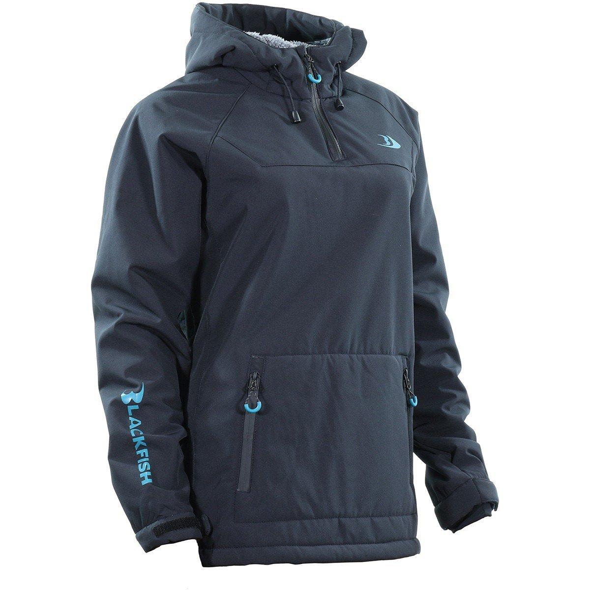 Women's Blackfish Squall Softshell Quarter Zip Hooded Softshell Jacket - Blackfish