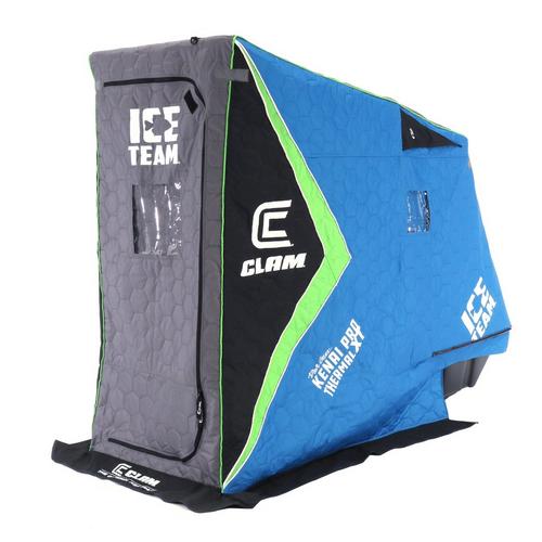 Clam Fish Trap Series Kenai XT Thermal Ice Team Edition Flip-Over Ice Shelter - Primary Image